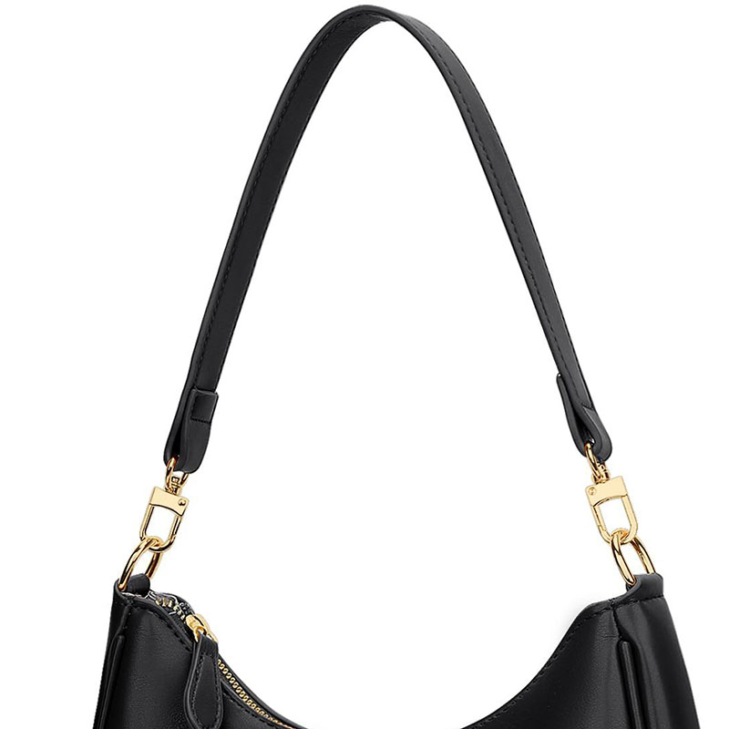 Women's Vegan Leather Crescent Shoulder Hobo Bag
