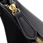 Women's Vegan Leather Crescent Shoulder Hobo Bag