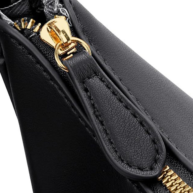 Women's Vegan Leather Crescent Shoulder Hobo Bag