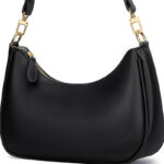 Women's Vegan Leather Crescent Shoulder Hobo Bag