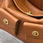 Women's Vegan Leather Structured Flap Lock Pocket Shoulder Bag