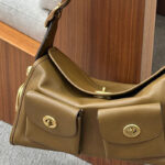 Women's Vegan Leather Structured Flap Lock Pocket Shoulder Bag