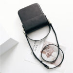 Women's Split Leather Structured Flap Shoulder Bag