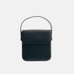 Women's Split Leather Structured Flap Shoulder Bag