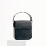 Women's Split Leather Structured Flap Shoulder Bag