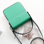 Women's Split Leather Structured Flap Shoulder Bag