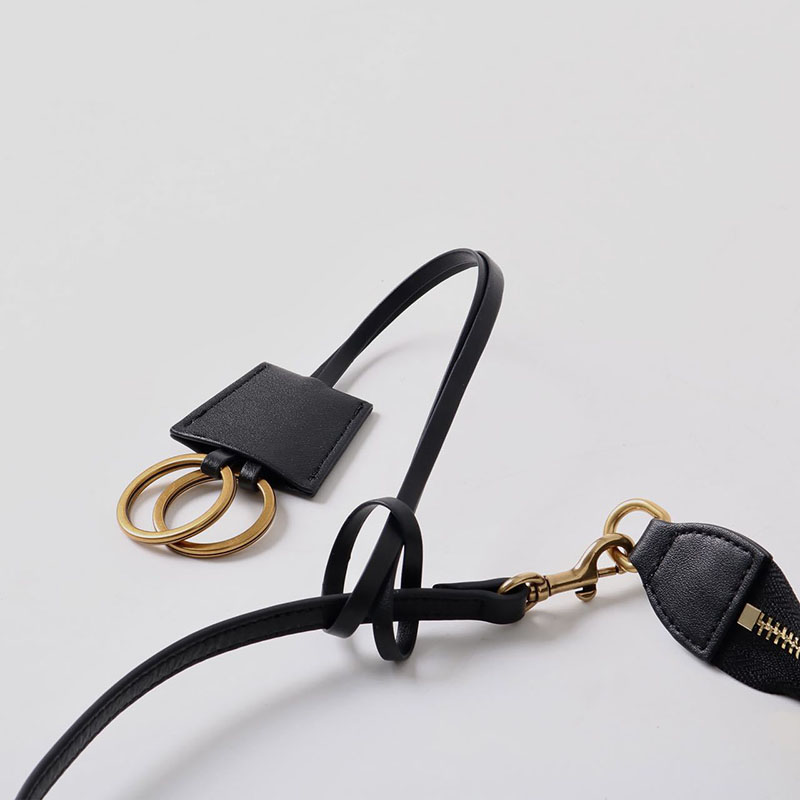 Women's Split Leather Gold-Hardware Lock Shoulder Bag