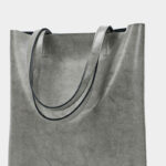 Women's Waxed Leather Structured Tote Shoulder Bag