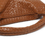 Women's Vegan Leather Woven Top Handle Shoulder Hobo Bag