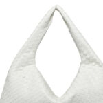 Women's Vegan Leather Woven Top Handle Shoulder Hobo Bag
