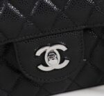 Women's Pebbled Cowhide Leather Quilted Chains Bags - Silver Hardware