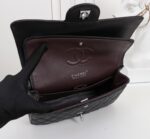 Women's Pebbled Cowhide Leather Quilted Chains Bags - Silver Hardware