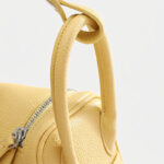 Women's Vegan Leather Pebbled Structured Shoulder Top Handle Bag