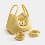 Women's Vegan Leather Pebbled Structured Shoulder Top Handle Bag