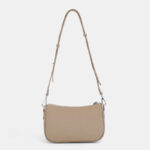 Women's Cowhide Pebbled Zip Shoulder Crossbody Bag