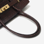 Women's Croc Embossed Full-Grain Leather Horizontal Top Handle Bag