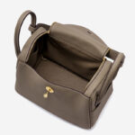 Women's Full-Grain Leather Pebbled Crossbody Shoulder Top Handle Bag