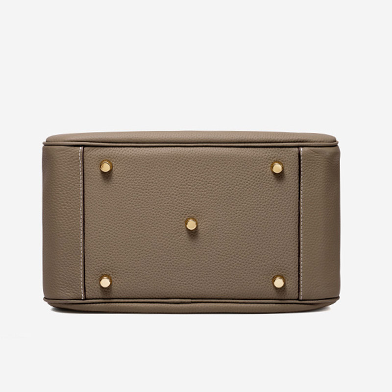 Women's Full-Grain Leather Pebbled Crossbody Shoulder Top Handle Bag