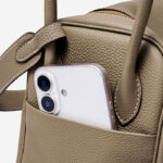 Women's Full-Grain Leather Pebbled Crossbody Shoulder Top Handle Bag