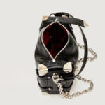 Women's Vegan Leather Structured Chain Crossbody Shoulder Handbag