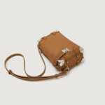 Women's Vegan Leather Structured Chain Crossbody Shoulder Handbag