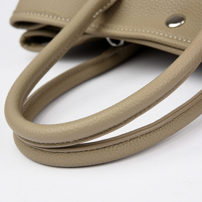 Women's Vegan Leather Pebbled Structured Shoulder Tote Bag