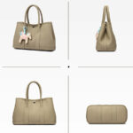 Women's Vegan Leather Pebbled Structured Shoulder Tote Bag