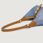 Women's Vegan Leather Structured Buckle Shoulder Crossbody Hobo Bag