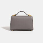 Women's Vegan Leather Epsom Dual-Lock Top Handle Bag