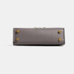 Women's Vegan Leather Epsom Dual-Lock Top Handle Bag
