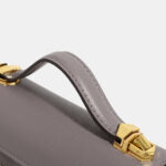 Women's Vegan Leather Epsom Dual-Lock Top Handle Bag