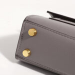 Women's Vegan Leather Epsom Dual-Lock Top Handle Bag