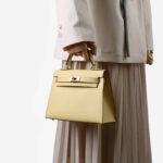 Women's Split Leather Epsom Padlock Top Handle Bag