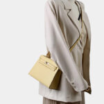 Women's Split Leather Epsom Padlock Top Handle Bag