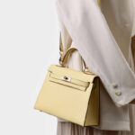 Women's Split Leather Epsom Padlock Top Handle Bag