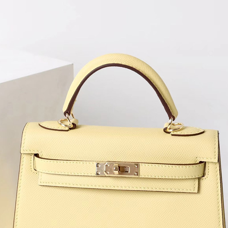 Women's Split Leather Epsom Padlock Top Handle Bag