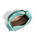 Women's Full-Grain Leather Pebbled Shoulder Top Handle Bag